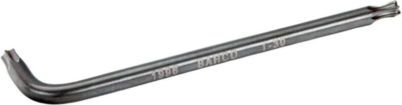 Bahco Langer TORX-Winkelschraubendreher, mit Kugelkopf, phosphatiert, T27 x 105 mm