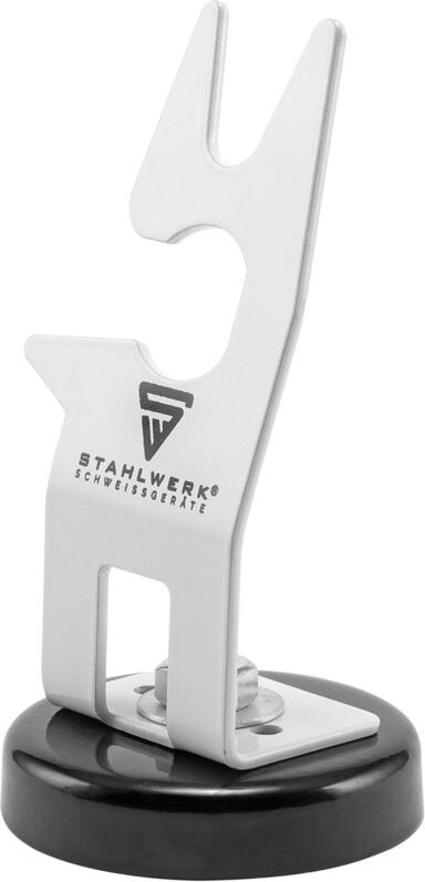 STAHLWERK Schweißbrenner-Halterung mit magnetischem Standfuß weiß Wig Mig Plasma