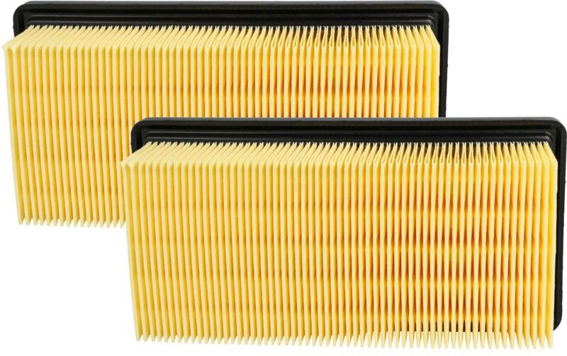 2x Flachfaltenfilter kompatibel mit Kärcher wd 7.700, wd 7.500, wd 7.300, wd 7.200, wd 7.000, wd 7.800 Staubsauger - Fil...