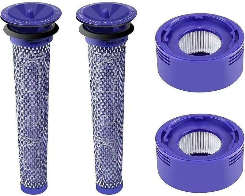 Staubsauger-Zubehörset mit 2 Nachmotorfiltern, kompatibel mit Dyson V7 V8 und 2 Vormotorfiltern, kompatibel mit Dyson V6...