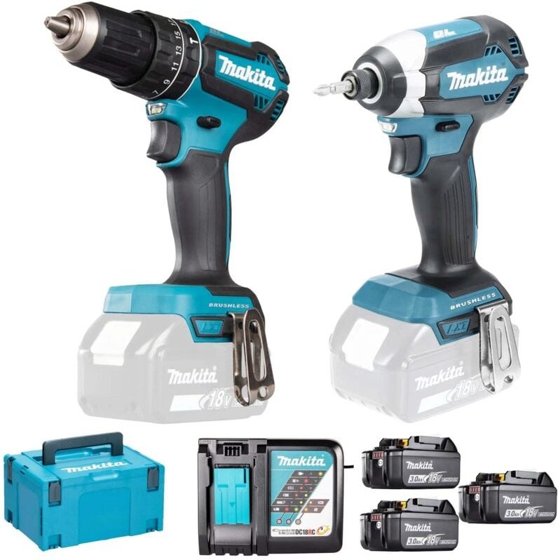 Thumbnail - Elektrowerkzeug-Set Makita DLX2283JX1 18 V 3 Ah