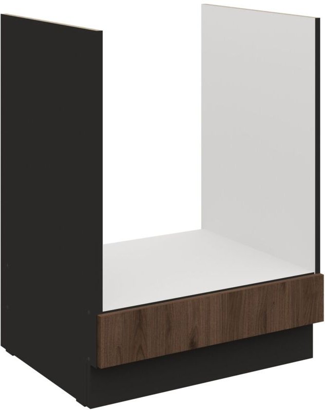 Küchen Herdunterschrank 60 cm Küche MONZA Okapi Nußbaum Küchenzeile Küchenblock