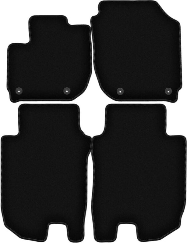 BASIC schwarze Veloursmatten für: Honda HR-V II Crossover (2014-2018)