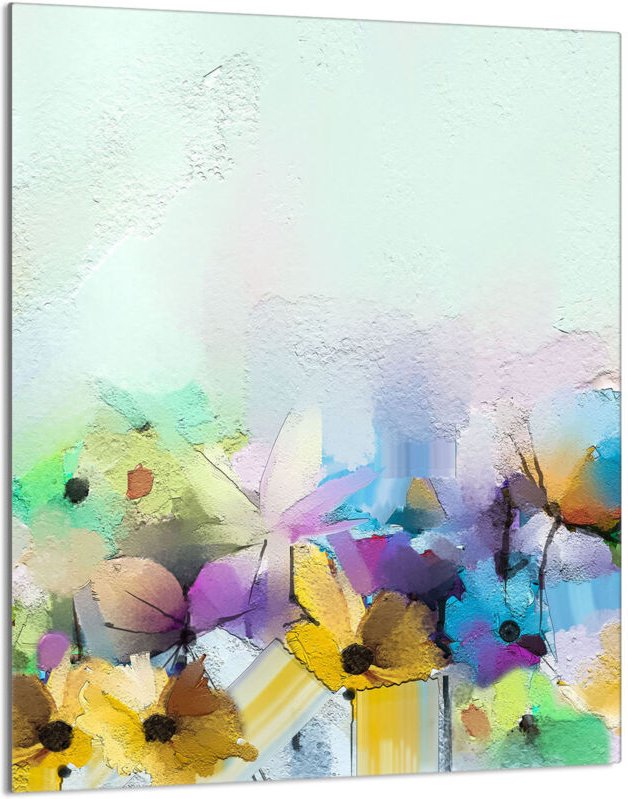 Glasschneidebrett 40x52 Blumen