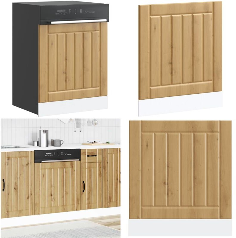 Geschirrspülerblende Lucca Artisan-Eiche Holzwerkstoff - Vidaxl
