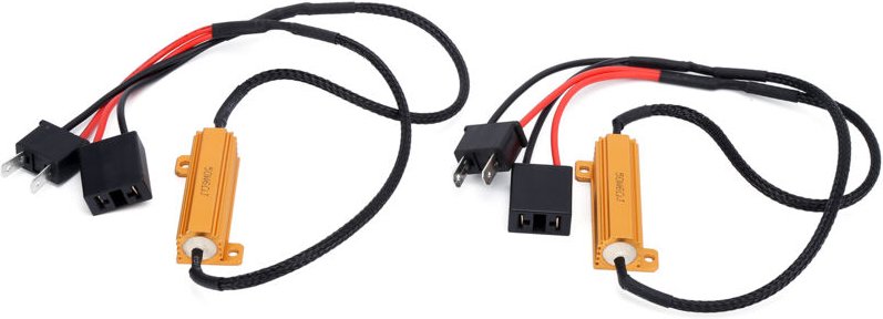 Eosnow - 2 Stück H7 LED-Decoder 50 w 6 Ohm Lastwiderstand Blitzfehlerfreier Unterdrücker für Autoscheinwerfer-Blinker