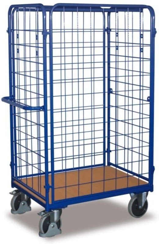 VARIOfit Paket-Vierwandwagen, hoch, seitlich vergittert Ladefläche 1000x600mm