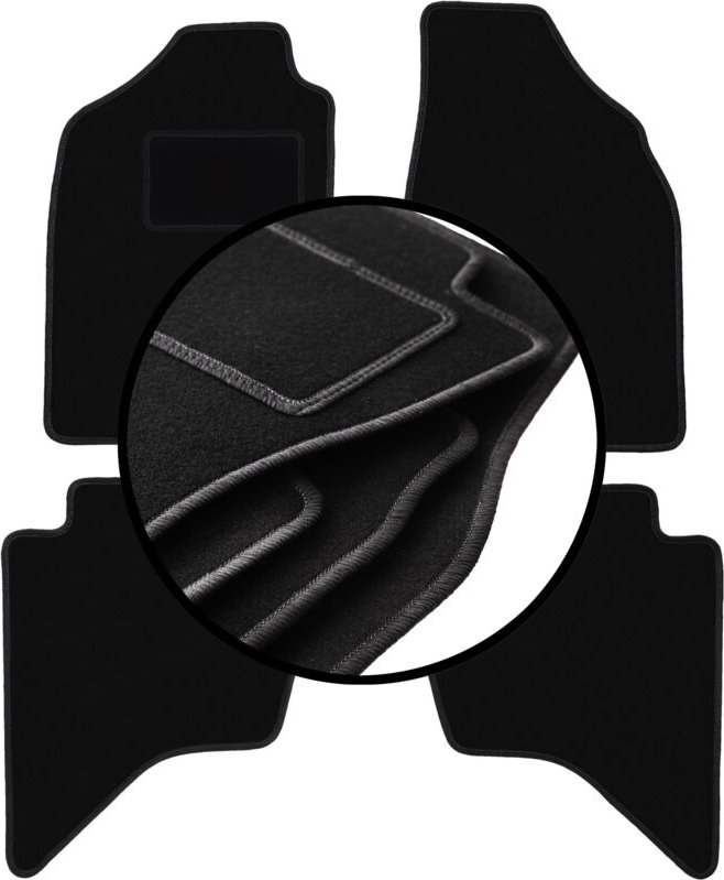 Komplettset Veloursmatten für: Mazda BT-50 Pickup (2007-2012)