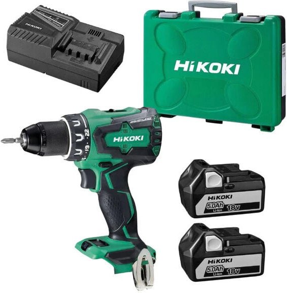 Schlagbohrmaschine - 70 Nm - 2 Batterien BSL1850MA18 v - 5 Ah - DV18DEWJZ - Hikoki