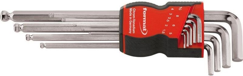 EDE - format Winkelschraubendreher - Satz 1,5-10 mm, 6kt. Kugelkopf