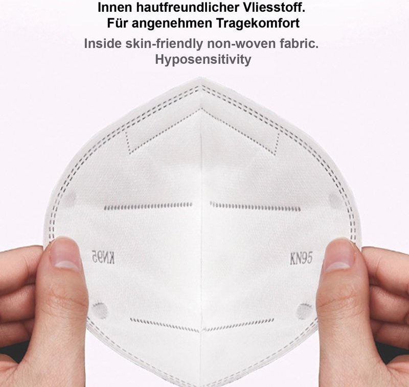 Stilform - Atemschutzmaske KN95 - Gesichtsmaske - Mundschutz Maske:120 stk