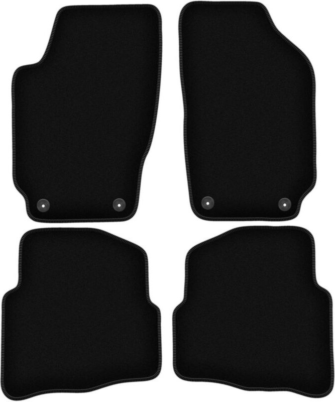 BASIC schwarze Veloursmatten für: Skoda Fabia I Fließheck, Limousine, Kombi (1999-2007)