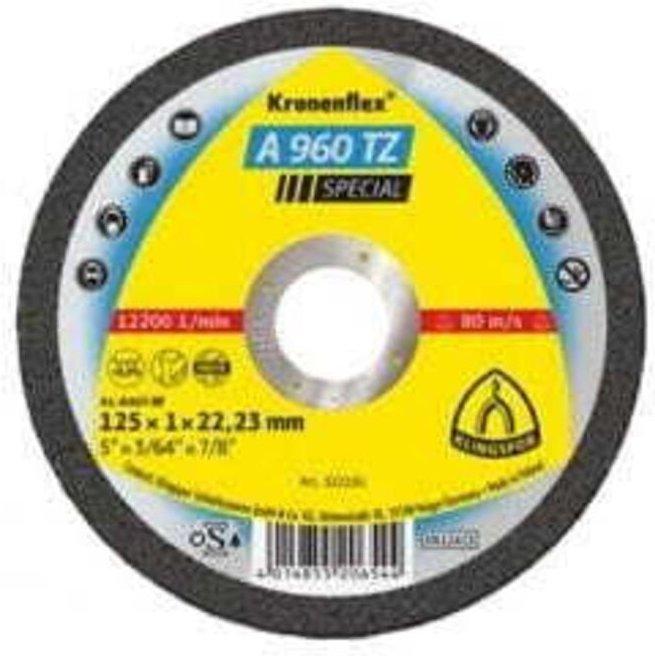 Klingspor - a 960 tz Trennscheiben, 125 x 1 x 22,23 mm gerade, für Edelstahl