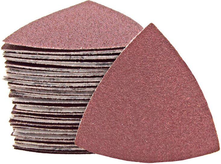 Fox Klett-Schleifblätter, 82 mm, f. Deltaschleifer, Normalkorund (50 Stk.) K120 - Miotools