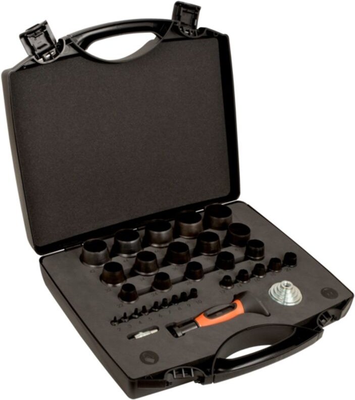 Bahco Wechselbarer Lochstanzen-Satz 2-50 mm - 32-tlg. im Kunststoffkoffer