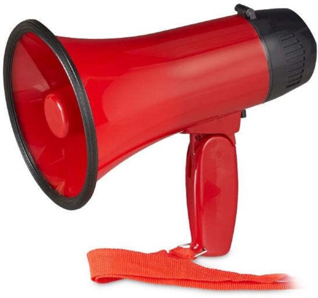 Rotes megaphon fur stadion 88
