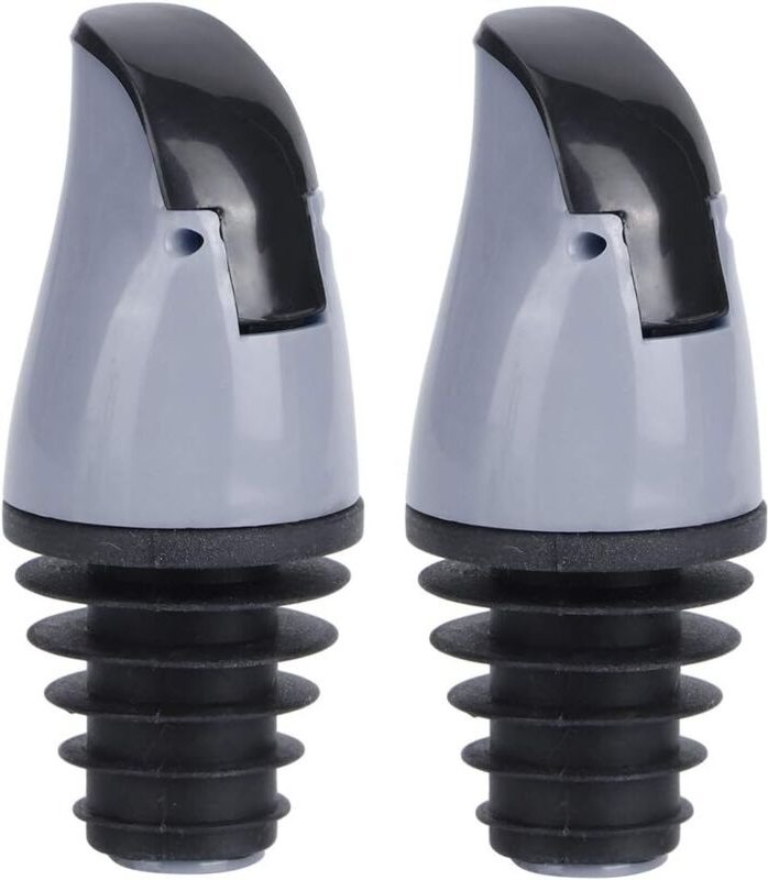 Sollbry Ölflaschen-Ausgießer-Stopper, 2 Stück, Ölflaschen-Ausgießer-Stopper für Wein, Sojasauce, Essigflaschen, Küchenzu...
