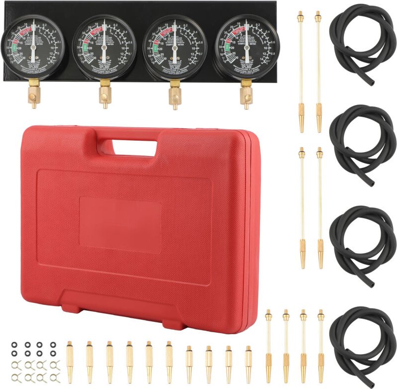 Maxpeedingrods - Motorrad 4 Vergaser Synchrontester 4 Synchronuhren Synchrontestgerät einstellen