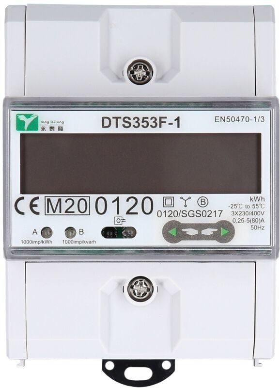 Ks Tools efuturo Stromzähler für Hutschiene, MID-geeicht, 3 Phasen, 11 oder 22 kW