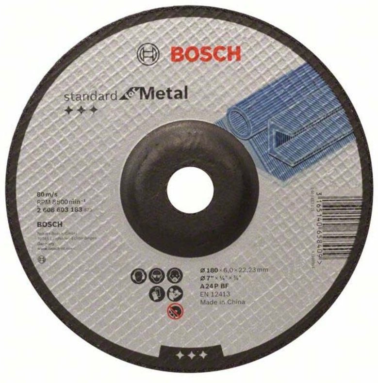 Thumbnail - Pro Metal Schleifscheibe 180 x 6 x 22,23 mm - 2608603183 - Bosch