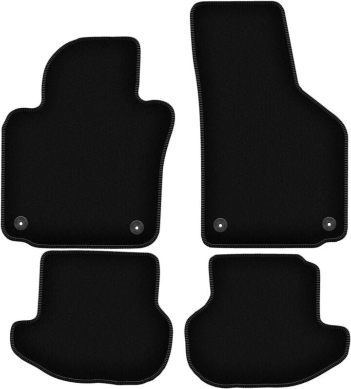 BASIC schwarze Veloursmatten für: Volkswagen Eos Cabrio (2005-2015)
