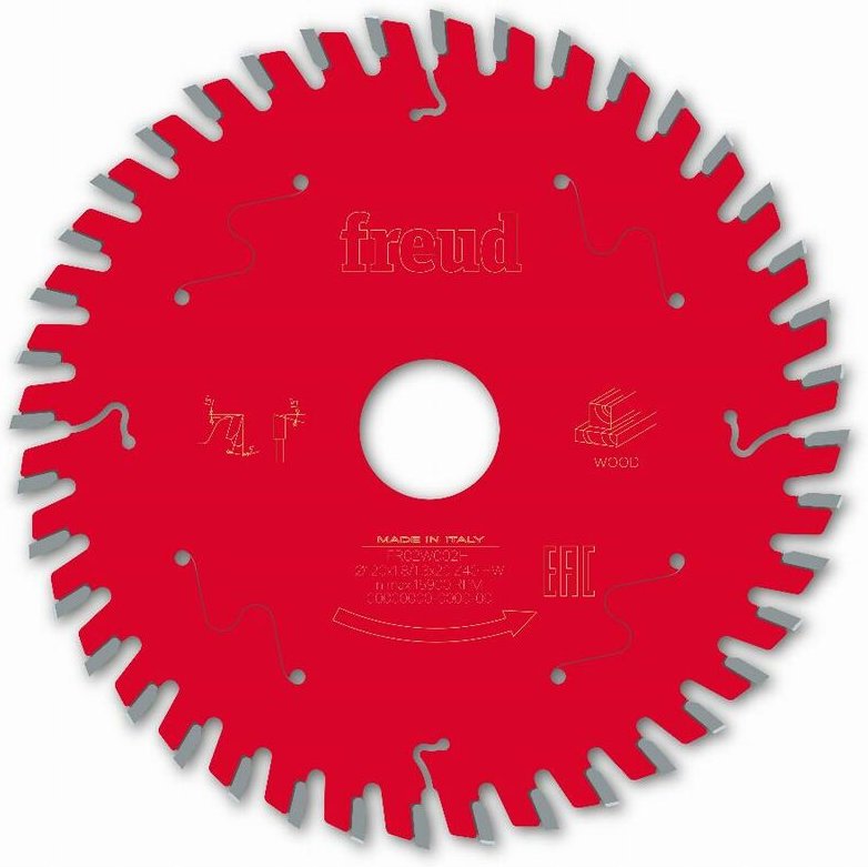 Sägeblatt für Handkreissäge FREUD - Ø120 1,8/1,3 AL20 Z40 BA 5° - F03FS09664 -FR02W002H