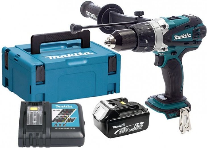 18V lxt Schlagbohrmaschine (1x5.0 Ah) in makpac Makita DHP458RT1J