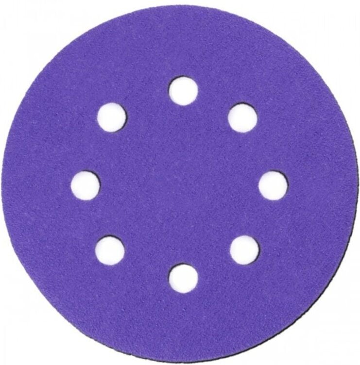 DEDRA Keramik-Schleifscheiben 125 mm – 5 Stück, Nr. 320, Klettverschluss
