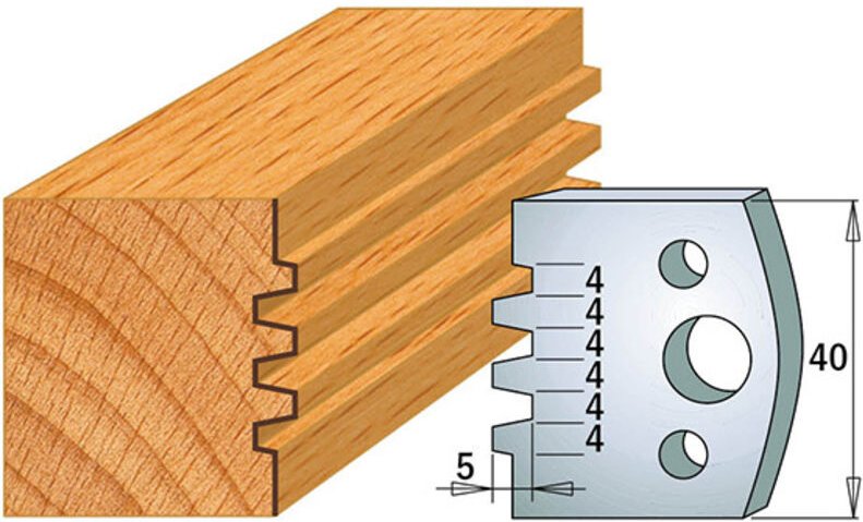 690.076 PAAR SP 40x4mm MESSER FÜR 6x4mm PARALLELVERBINDUNGEN