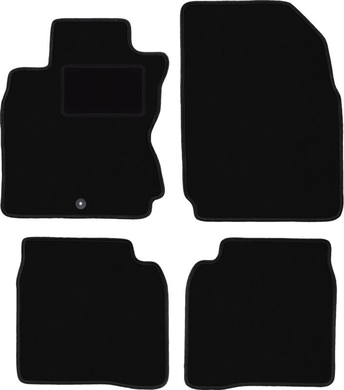 Schwarze Veloursmatten für: Nissan Note I E11 Minivan (2006-2012)