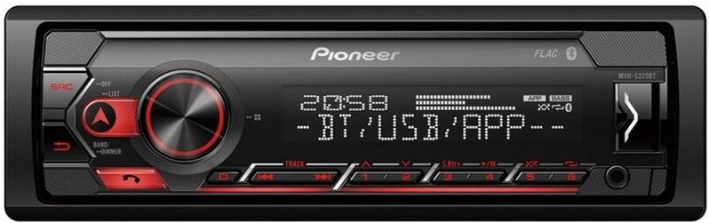 Pioneer MVH-S320BT 1-DIN-Autoradio USB, Spotify, ohne CD Laufwerk