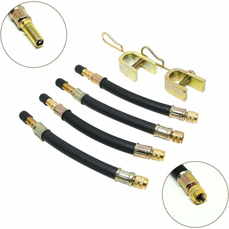 Stück Flexible Reifenventilverlängerung Reifenschlauchventil 150 mm mit 2 Haltern