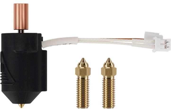 Keramik-Heizblock-Kit mit 2 Düsen, für K1/K1 Max 3D-Drucker, hohe Temperaturbeständigkeit, Hochgeschwindigkeitsdruck