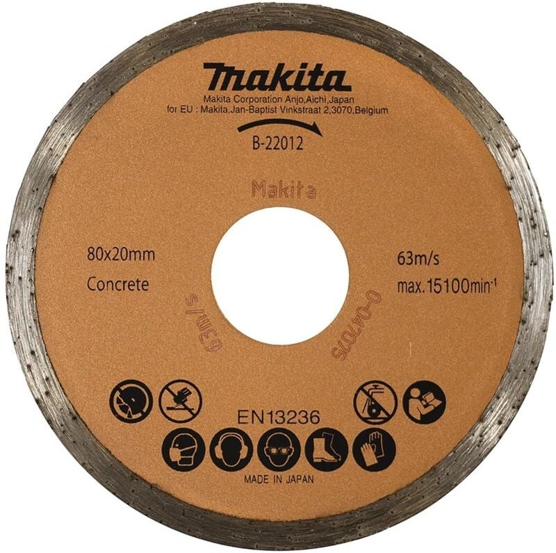 Diamantscheibe Beton, 80 x 20 mm, Beton, 1 Stk. - Makita