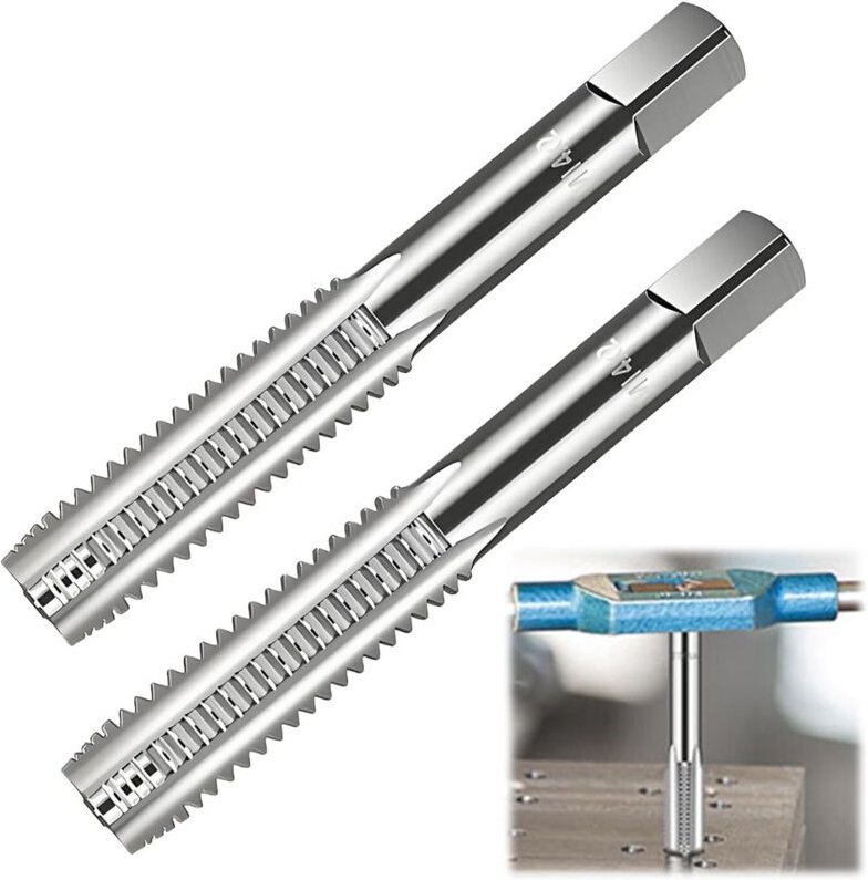 Jalleria - Stück M14 x 2,0 mm metrische Handgewindebohrer, Gewindebohrer, Handgewindeschneidwerkzeug-Set, Schneidwerkzeu...