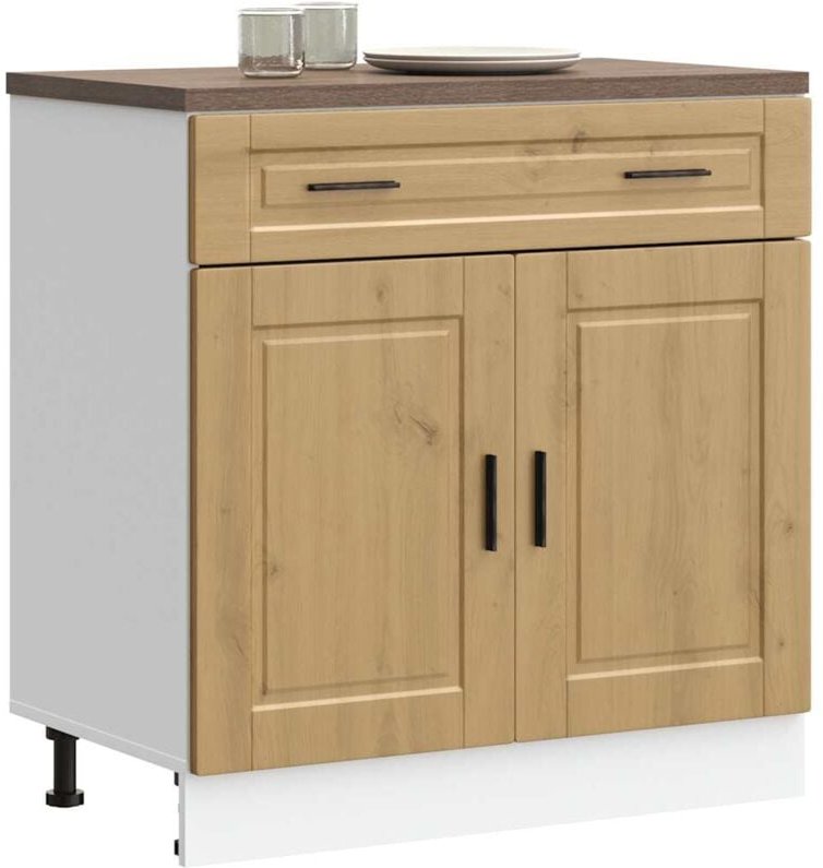 vidaXL Küchenunterschrank Porto Artisan-Eiche Holzwerkstoff