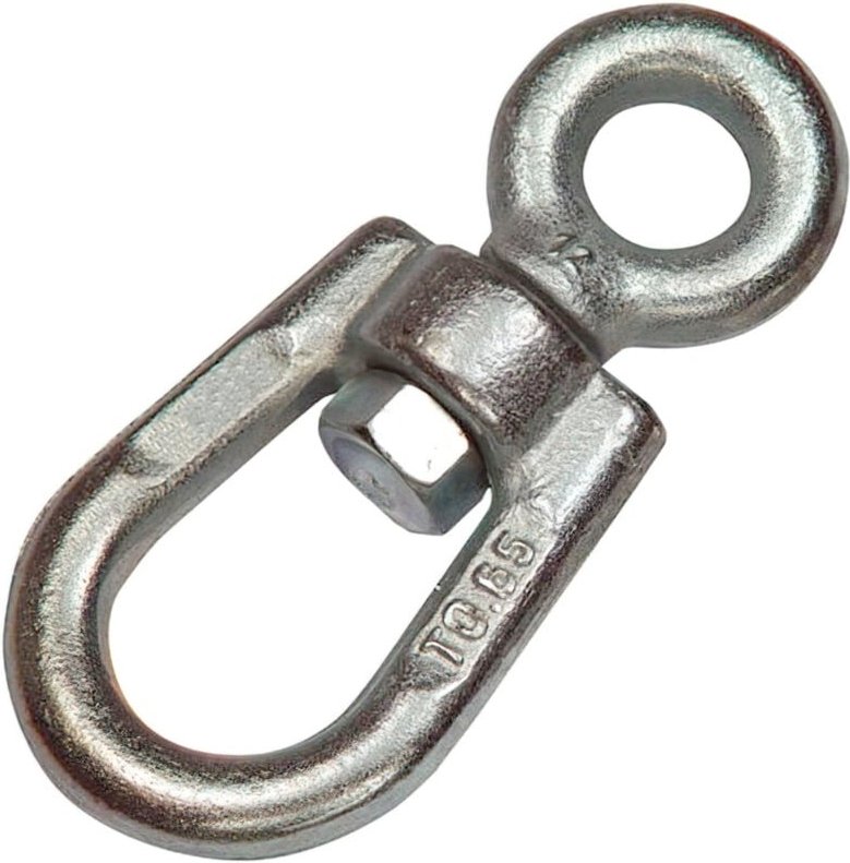 Einfacher Drehschäkel aus Stahl 10 mm.