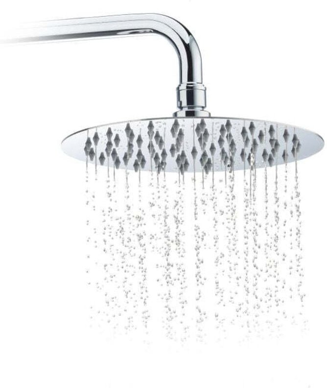 Round rainfall shower head