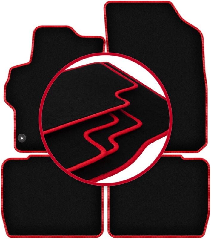 CARLUX-RED Autofußmatten für: Peugeot 301 Limousine (2012-)