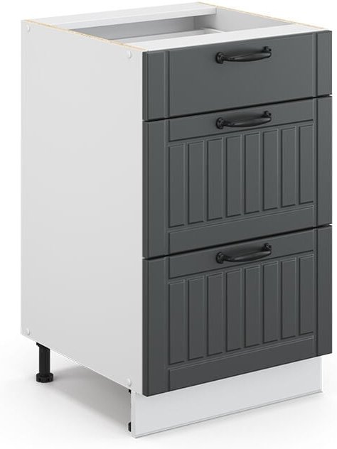 Vicco - Badschrank Fame-Line, Anthrazit, 50 x 81.6 cm ohne Arbeitsplatte