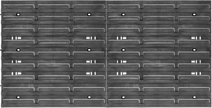 Werkstattwandregal, aus Kunststoff, Wandregal, Wandplatten, 78 x 39 cm - Kadax