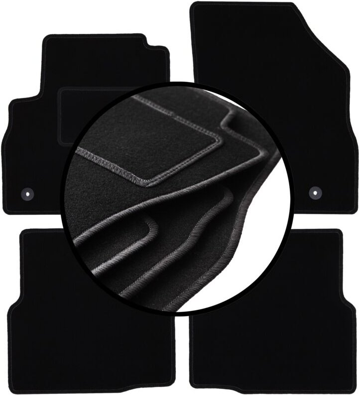 Komplettset Veloursmatten für: Opel Astra K Limousine, Schrägheck, Kombi (2015-)