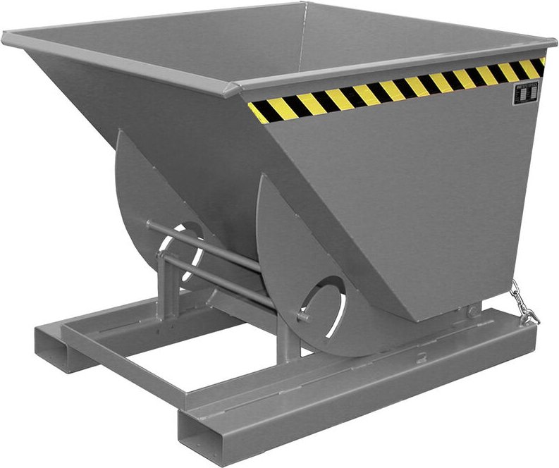 Bauer Kippbehälter AK 75, lackiert, Mausgrau