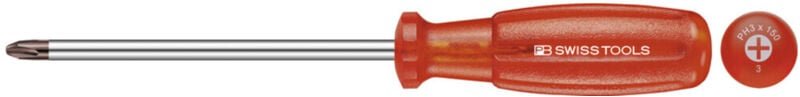 Pb Swiss Tools - Schraubendreher, für Phillips, mit 'Multicraft'-Kraftheft, Kreuzschlitzgröße 3