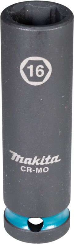 Impact Black Schlagnuss 1/2 Zoll SW16 lang Schlagschrauber E-16461 - Makita