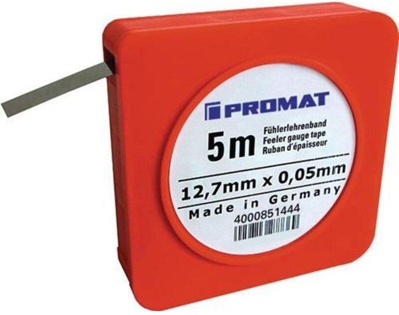 Fühlerlehrenband Stärke 0,45 mm Länge 5 m Breite 12,7 mm