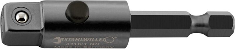 Stahlwille 3216/1 QR BIT-Verbindungsteil 3/8"x1/4" eckschl.Quickrelease