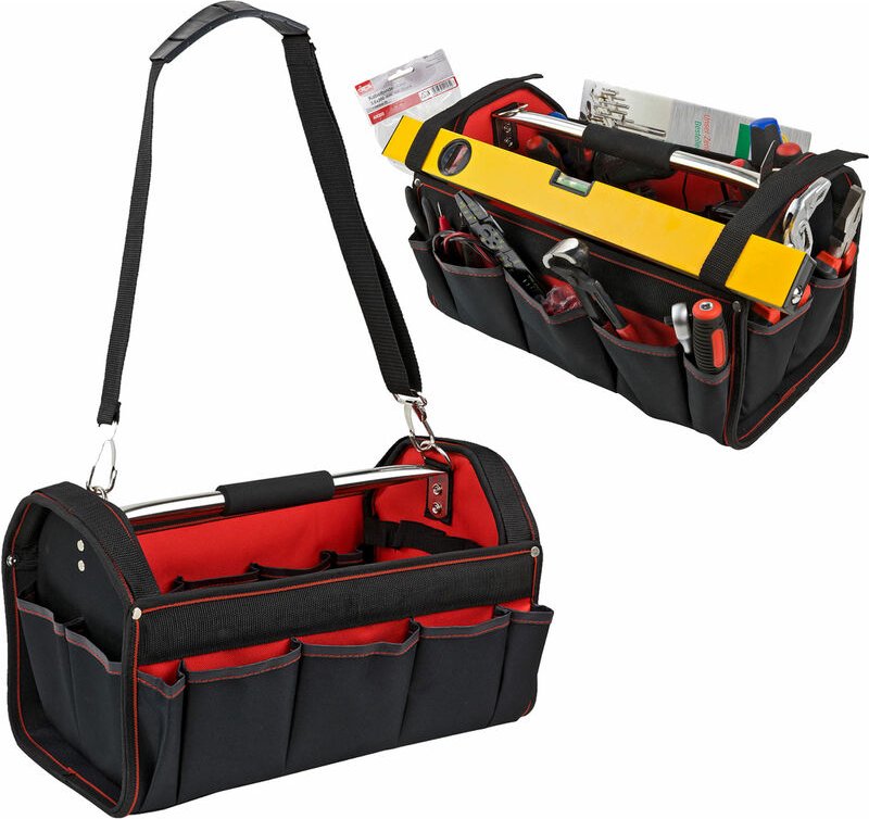 Werkzeugtasche Schultertasche Werkzeug Tasche mit Schultergurt l viele Fächer