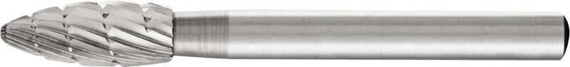 Thumbnail - PFERD 22407136 Frässtift HSS Flamme Länge 60 mm Produktabmessung, Ø 8 mm Arbeits-Länge 20 mm Schaft