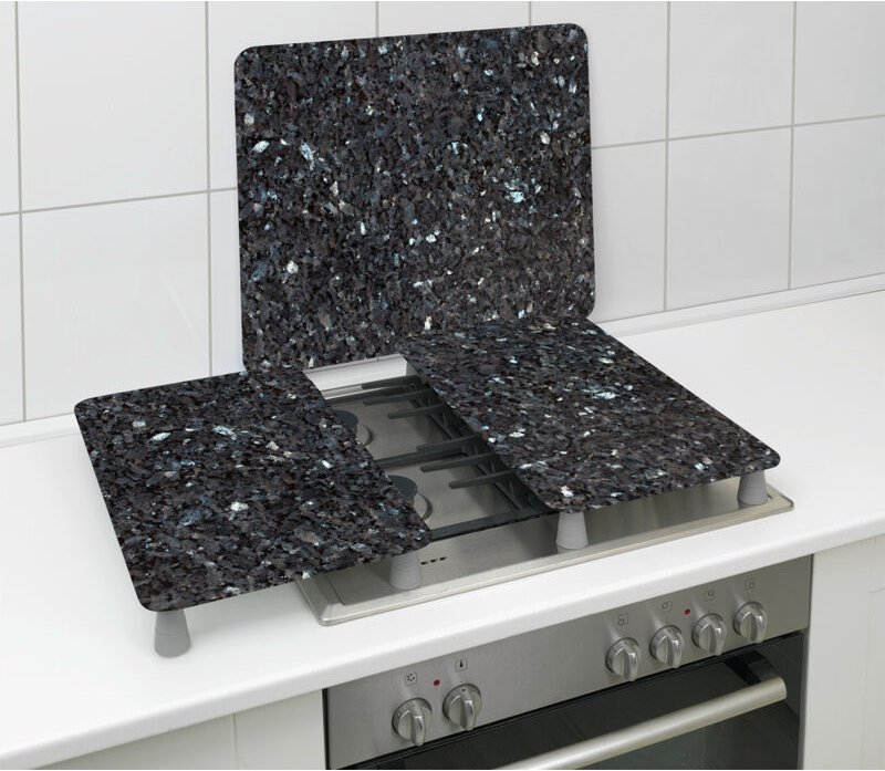 Multi-Platte Blauer Marmor - Schwarz - Wenko